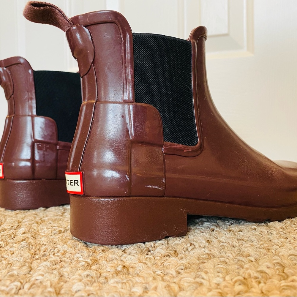 Hunter Women's Brown Chelsea Boots